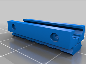 trilho elevado - elevated rail acessories gun linear model railroad picatinny adaptador 3d print model - Mito3D