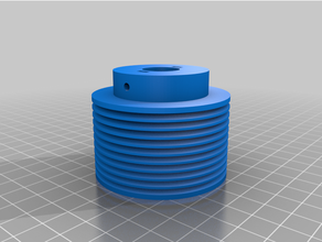 sander treadmill motor pulley customized 3d print model - Mito3D