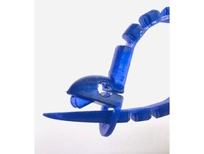 snake cable tie flexible materials holder filament tpu 3d print model - Mito3D