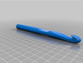 customized parametric crochet hook 3d print model - Mito3D