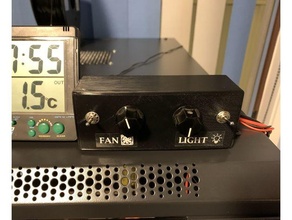 fan-light control panel control panel 3d print model - Mito3D