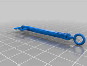 futuristisch Skelett Schlüssel 3d print model - Mito3D