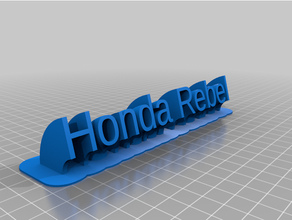 honda rebel sweeping customized 3d print model - Mito3D