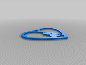 sirena ariel eric disney orecchini 3d print model - Mito3D