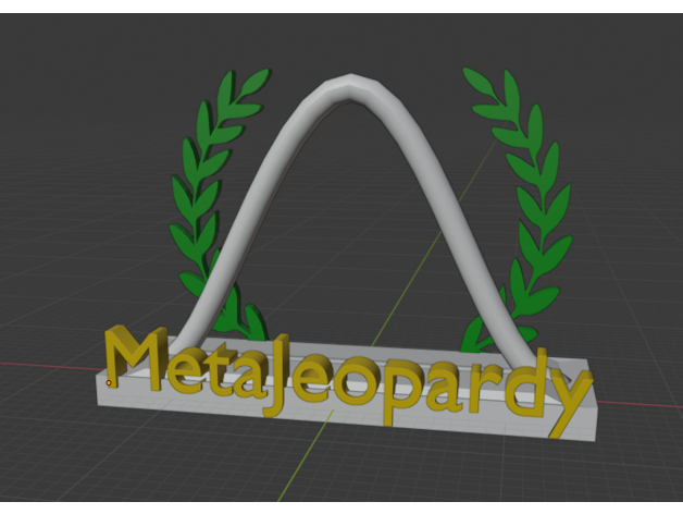 nerd trofeo Gauss grafico pericolo premio laureato pachon 3D print model - Mito3D