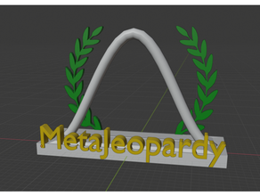nerd trophy gauss graphic jeopardy prize laureate nerdy pachon 3d print model - Mito3D