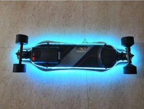 elettrico skateboard guidato luce 3d print model - Mito3D