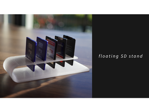 floating sd card holder memory 3d print model - Mito3D