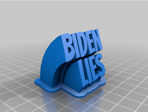 customized sweeping biden lies 3d print model - Mito3D