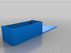 customized sliding lid box 3d print model - Mito3D