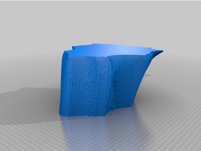 baleia conto caos coleção 40 fluxo fluindo loft matemática suporte pixel pixelado espiral modo rabo vaso voxel voxelatado voxelizado ondulado 3d print model - Mito3D