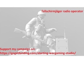 lesen Zusammenfassung ww2 Deutsche fallschirmj ger Radio Operator Tafel Wargaming 3d print model - Mito3D