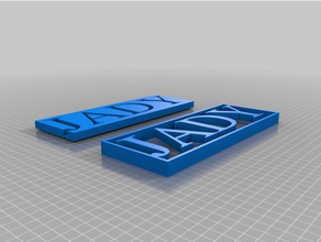 personalizzato semplice piatto Magia 3d print model - Mito3D