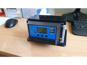 soporte regulador bateria solar battery holder support voltage regulator 3d print model - Mito3D