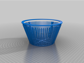 personalizado encuesta desnatadora cesta personalizable 3d print model - Mito3D