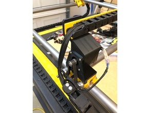 mpcnc cable chain mounts & angle mount add-on 3d print model - Mito3D