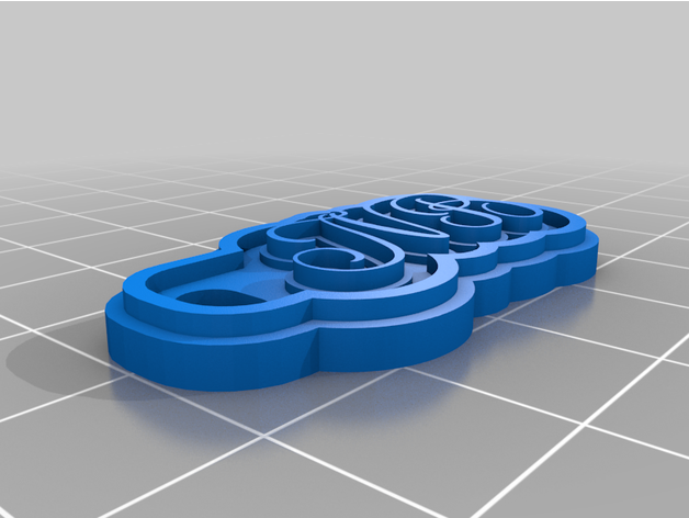 keychain nb personalizado 3D print model - Mito3D