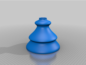 ondulation vase fleur 3d print model - Mito3D