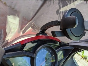 gopro extensión 17mm pelota motocicleta montar 3d print model - Mito3D