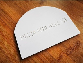 masa cortador Pizza caja pizza 3d print model - Mito3D