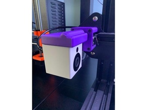 ender 3 asse wyze Camera montare 8mm compensare bltouch pro wyzecam x axis 3d print model - Mito3D
