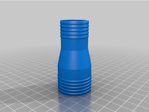 customized tube reducer 3d print model - Mito3D