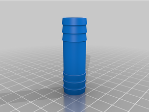 inch tubing connector customized 3d print model - Mito3D