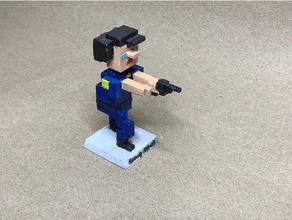 ricerca poliziotto 3d print model - Mito3D