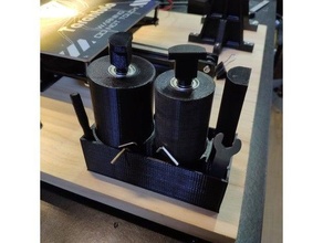 scatola utensili rulli cuscinetti titolare supporto tenuto bobina tevo 3d print model - Mito3D