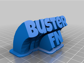 joe buster curved personalizado 3d print model - Mito3D