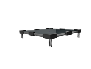 fixations plateau chauffeur foyer hotbed mount titulaire soutien 3d print model - Mito3D