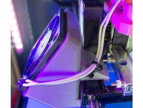 flashforge creator pro 60mm cooling fan mount printer 3d print model - Mito3D