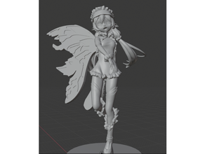 fairy female anime dungeons dragons 3d print model - Mito3D