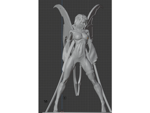 fairy female katanas dungeons dragons 3d print model - Mito3D