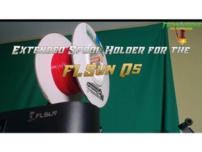 flsun extended spool holder q5 3d print model - Mito3D