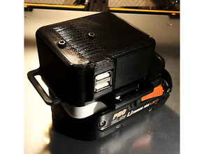 aeg ridgid makita batteries connecteur batterie adaptateur titulaire soutien chargeur percer LED 18v 3d print model - Mito3D