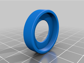 flashlight power button protective ring 3d print model - Mito3D