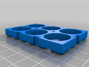 ustomized battery holder 21700 circular batteries customized 3d print model - Mito3D