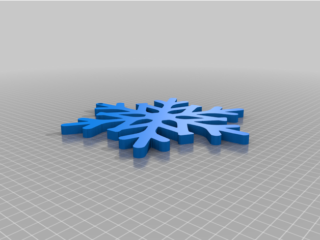 snow flake earrings earring snowflake 3D print model - Mito3D