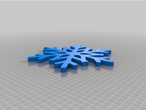snow escama pendientes arete copo nieve 3d print model - Mito3D
