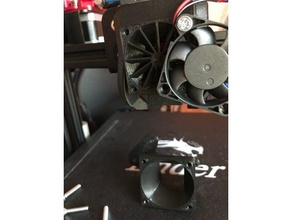 airflow optimized fan mount 3d print model - Mito3D