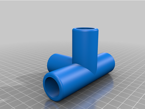 20mm cv-buis 4 edge pipe customized 3d print model - Mito3D