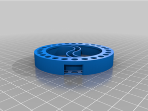 customized yin yang cable spool detachable lid 3d print model - Mito3D