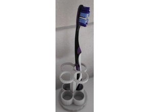 escova dente suporte remixado 3d print model - Mito3D