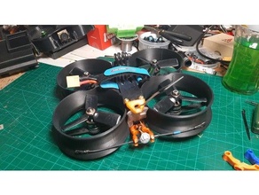 immortal cinewhoop mount antenna fpv frsky r9 shendrones tbs crossfire 3d print model - Mito3D