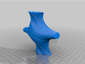 crucifix - chaos collection 45 curve curvy drape draping hydrant loft math movement moving smooth spiral mode swirl vase wave wavy 3d print model - Mito3D