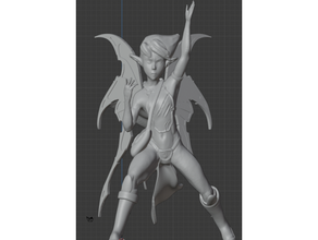 fairy female sorceress dungeons dragons 3d print model - Mito3D