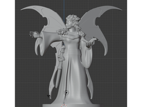 fairy female leafy wizard dungeons dragons 3d print model - Mito3D