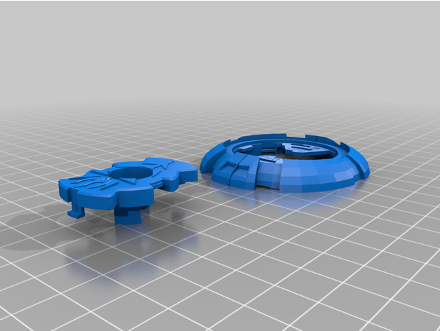 limite tridente beyblade estourar faiscando 3D print model - Mito3D