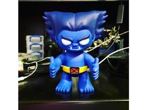 beast mini - x-men action figure collectible figurine marvel comics studios universe toy xmen 3d print model - Mito3D